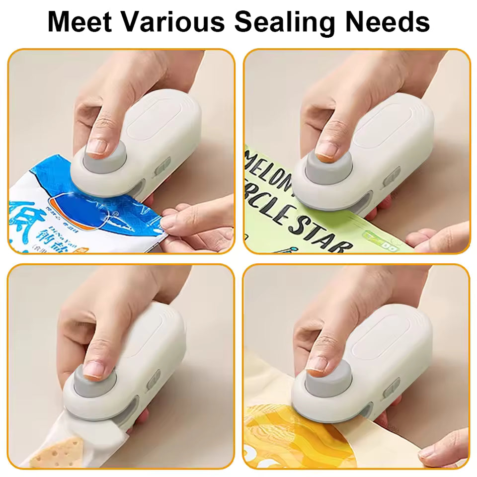 Mini scelleuse de sacs – Mini thermoscellante portable 2 en 1