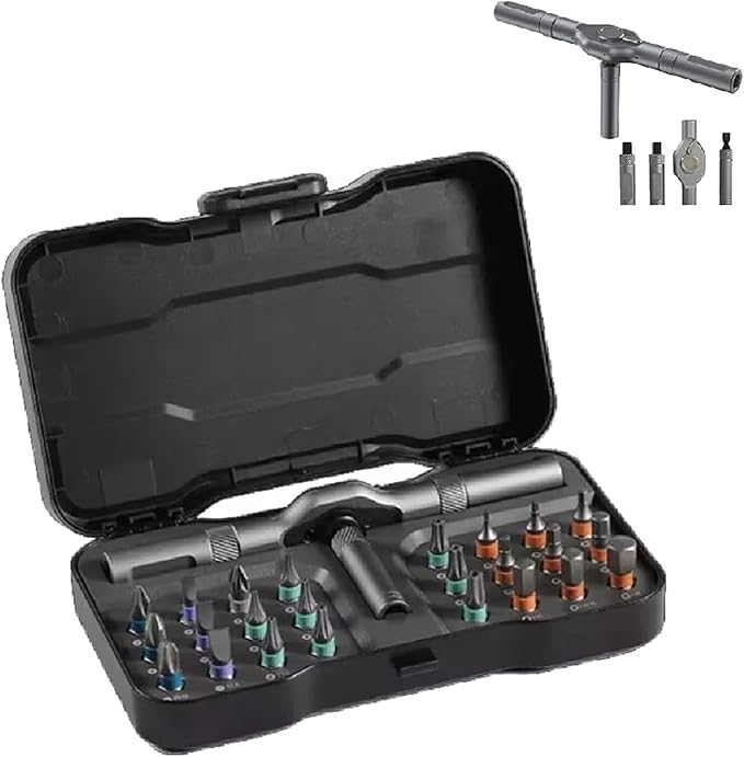 Set de tournevis multifonctions modulaire magnétique 24 en 1