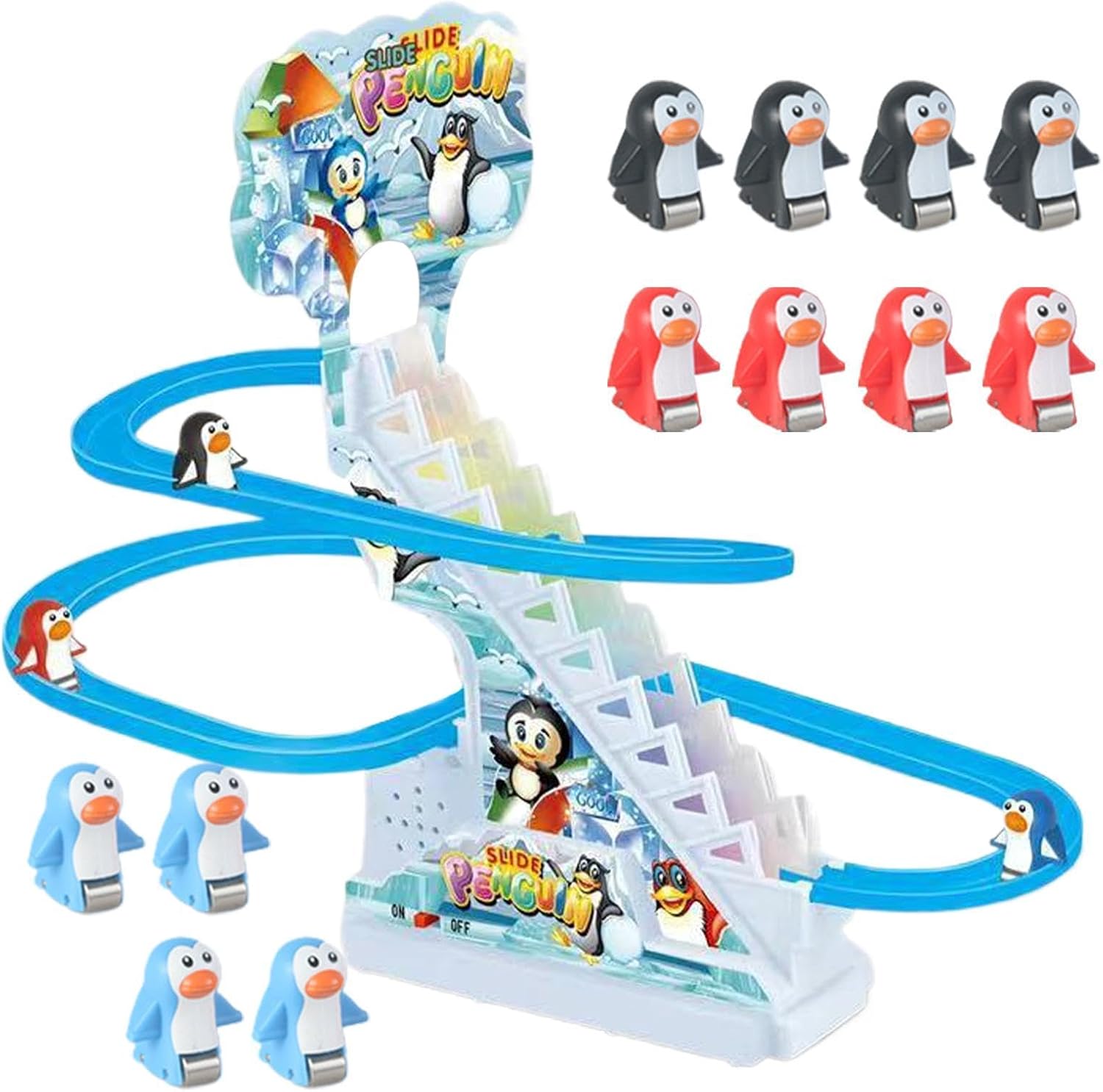 Pingouin Grimpeur d'Escalier Électrique Musical