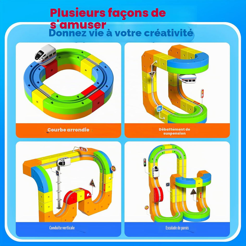 Jouet de piste de rail magnetique