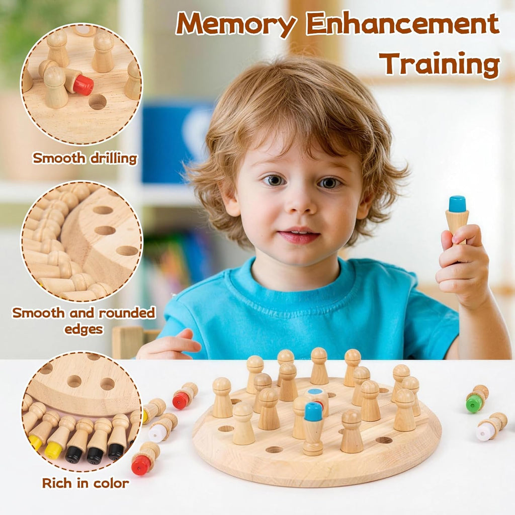 Jeu de Mémoire en Bois Montessori