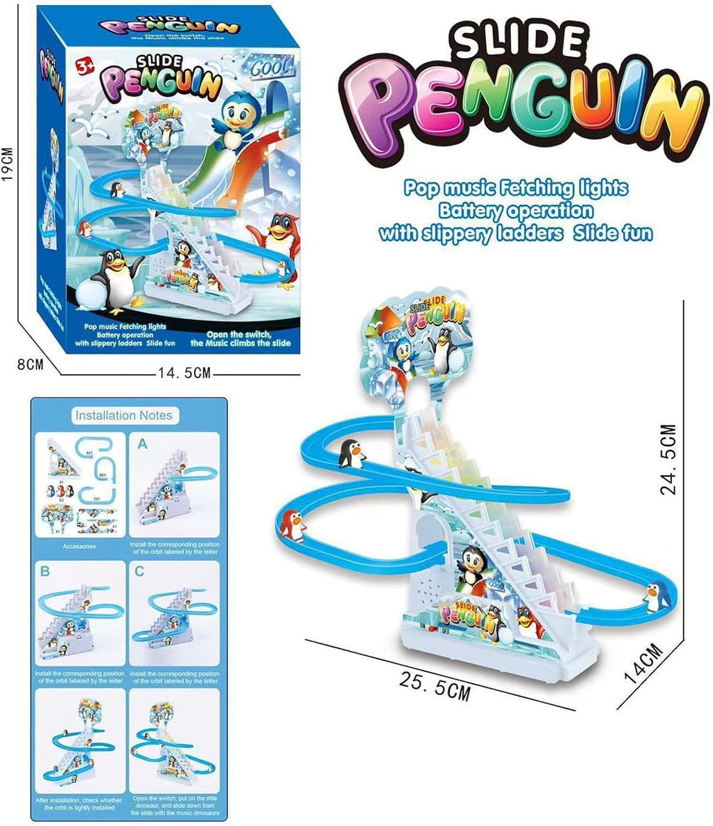 Pingouin Grimpeur d'Escalier Électrique Musical