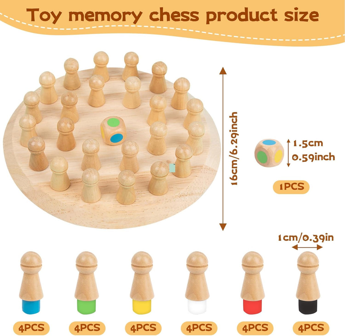 Jeu de Mémoire en Bois Montessori