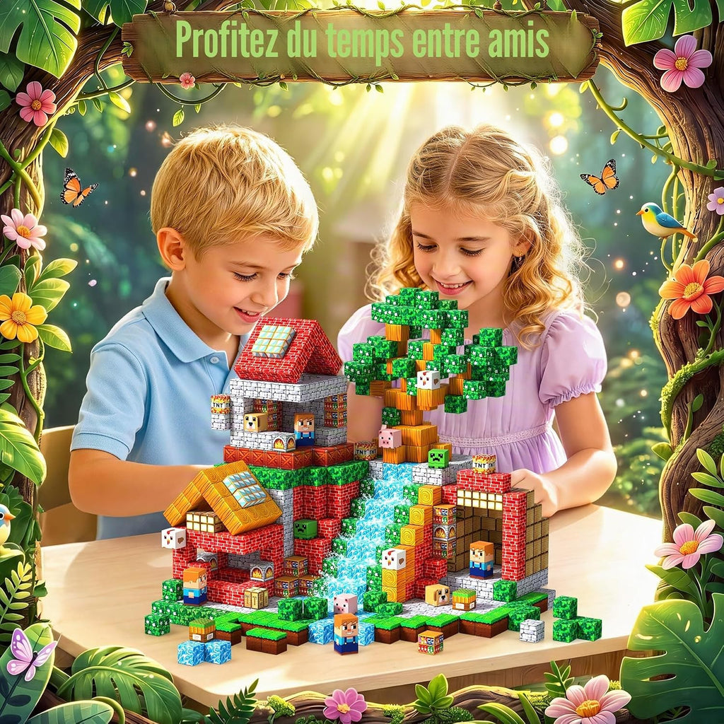 Blocs de Construction Magnétiques Montessori - 100 Pièces
