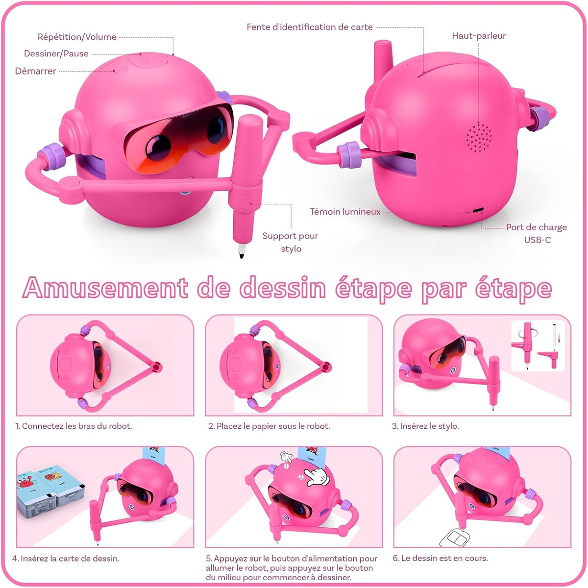 Robot Éducatif de Dessin Interactif ( Promo -30% )