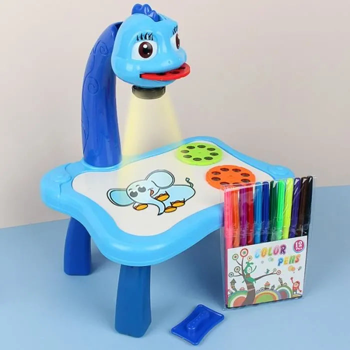 Table peinture par projection pour enfants